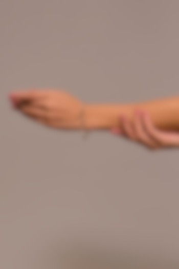 Rose Gold Finish Zircon Bracelet In Sterling Silver by STELLA CREATIONS at Pernia's Pop Up Shop