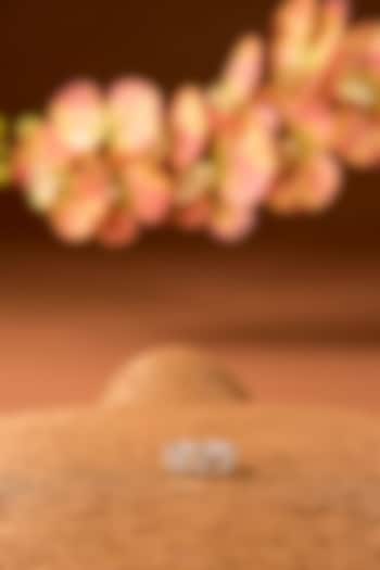 White Finish Zircon Ring In Sterling Silver by STELLA CREATIONS at Pernia's Pop Up Shop