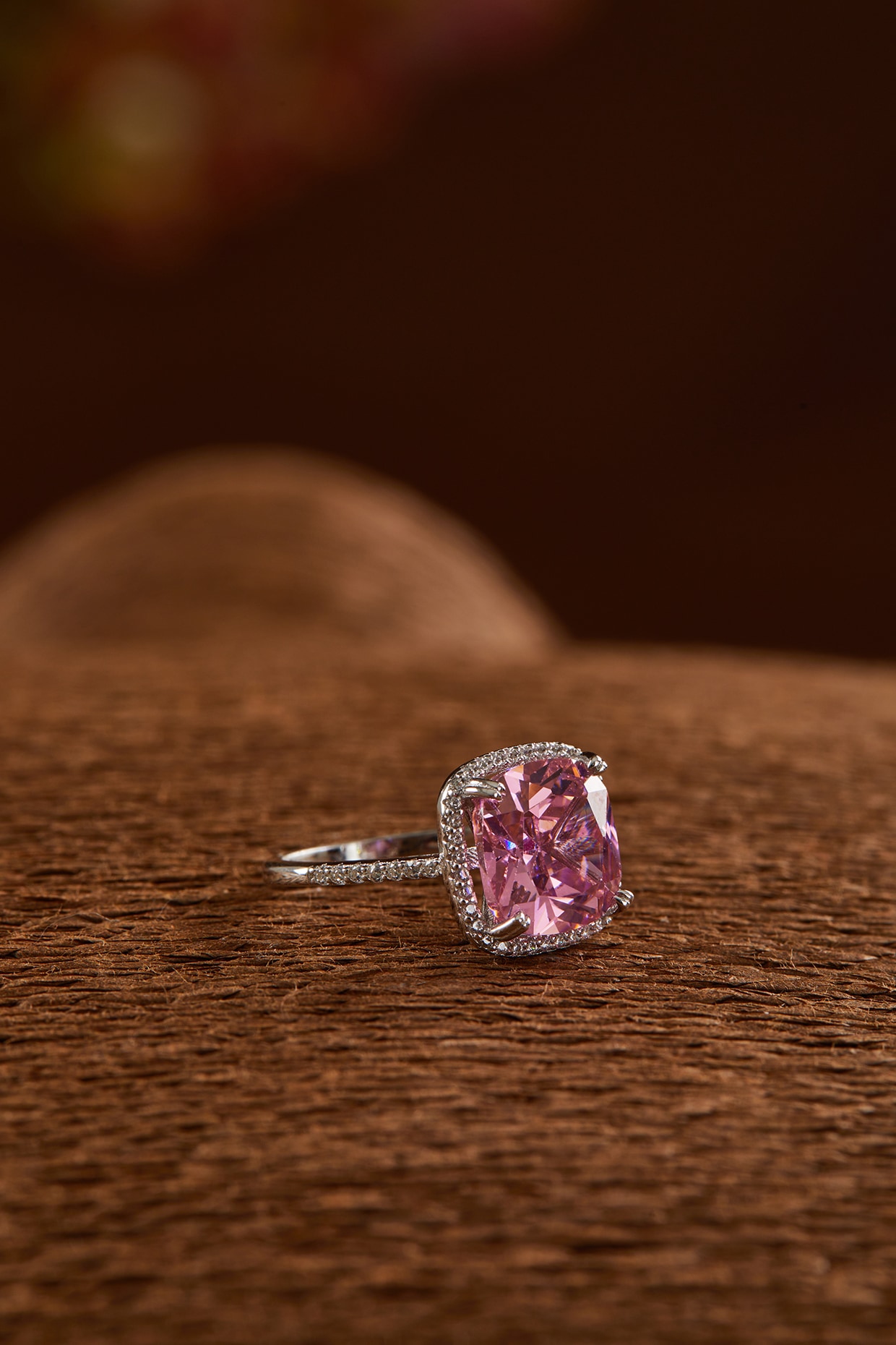 Ruby and clearance zircon ring