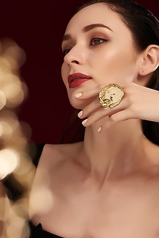 Gold Finish Handcrafted Ring by Studio Metallurgy