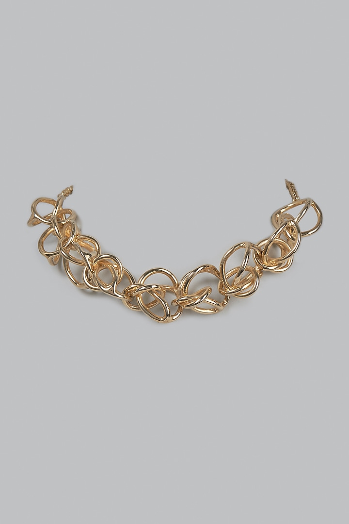 Gold Finish Bubble Necklace by Studio Metallurgy