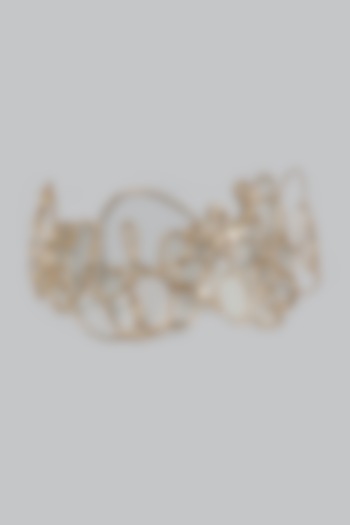 Gold Finish Jackson Pullock Choker Necklace by Studio Metallurgy