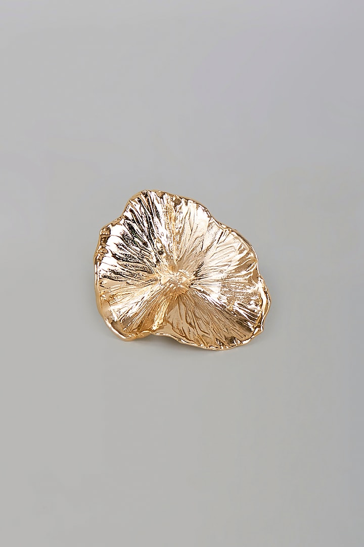 Gold Finish Kinoko Ring by Studio Metallurgy