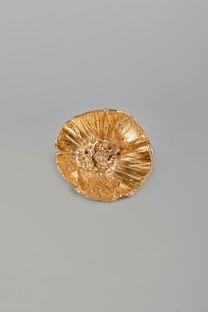 Gold Finish Buttercup Ring by Studio Metallurgy