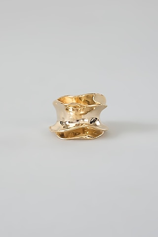 Gold Finish Brass Ring by Studio Metallurgy