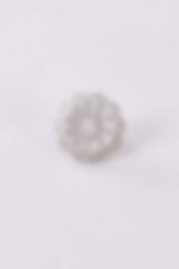 White Finish Zircon Ring by Studio6 Jewels at Pernia's Pop Up Shop