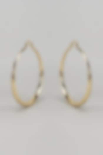 Gold Finish Bold Hoop Earrings by Studio6 Jewels at Pernia's Pop Up Shop