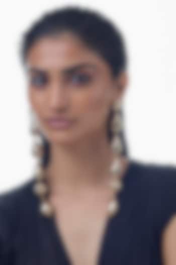 Gold Finish Dangler Earrings by Studio6 Jewels at Pernia's Pop Up Shop