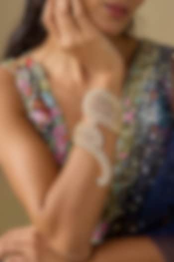 Two-Tone Finish Zircon Adjustable Bracelet by Studio6 Jewels at Pernia's Pop Up Shop