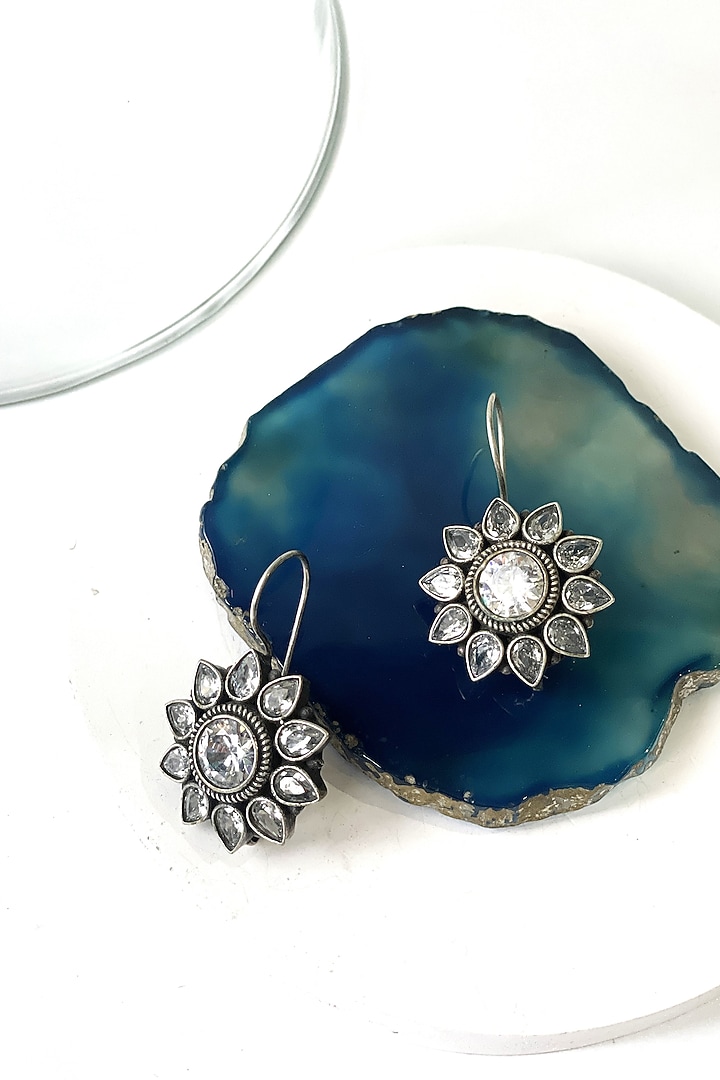 Black Rhodium Finish Oxidised Necklace Set by Studio6 Jewels at Pernia's Pop Up Shop