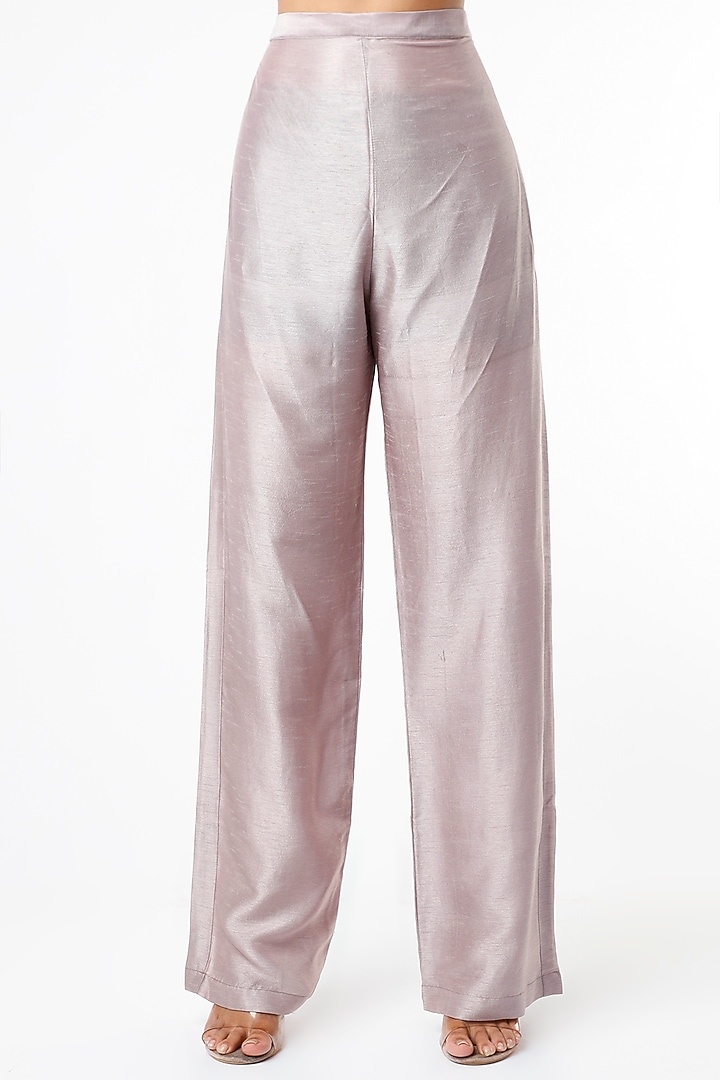 Blush Pink Hand Embroidered Kurta Set by Stotram at Pernia's Pop Up Shop