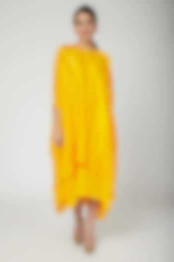 Yellow Panelled Tunic Dress by Stephany