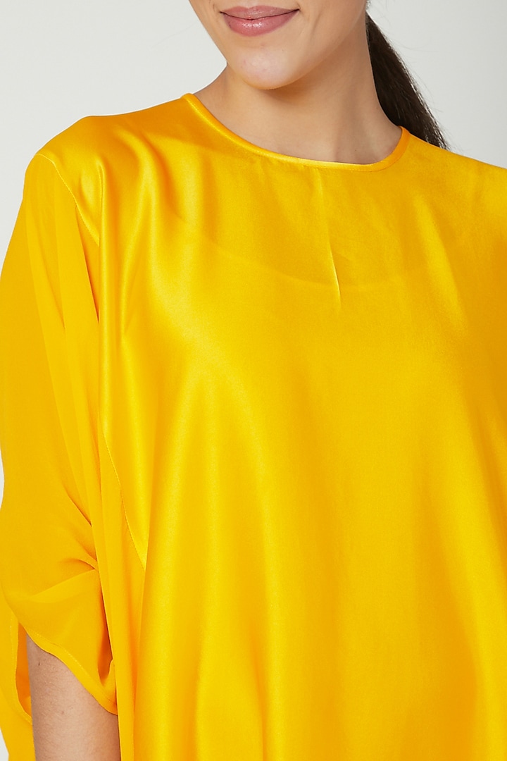 Yellow Panelled Tunic Vacation Dress by Stephany at Pernia's Pop Up Shop