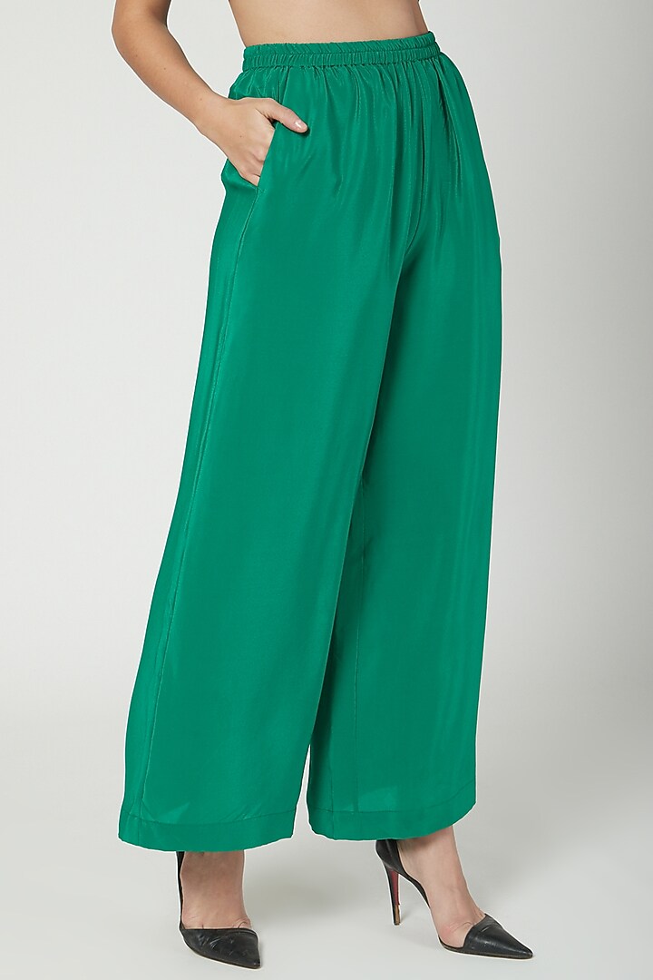 Emerald Green Tunic With Trousers & Belt by Stephany at Pernia's Pop Up Shop