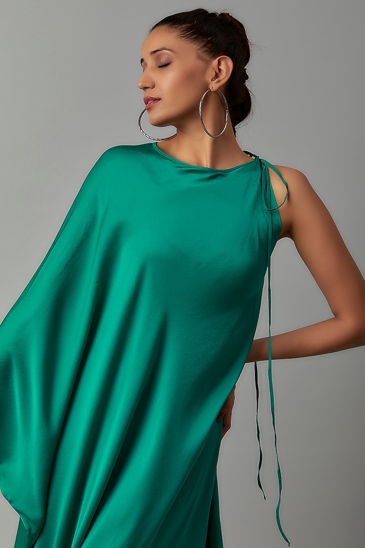 Green Silk Tunic Set by STEPHANY at Pernia's Pop Up Shop