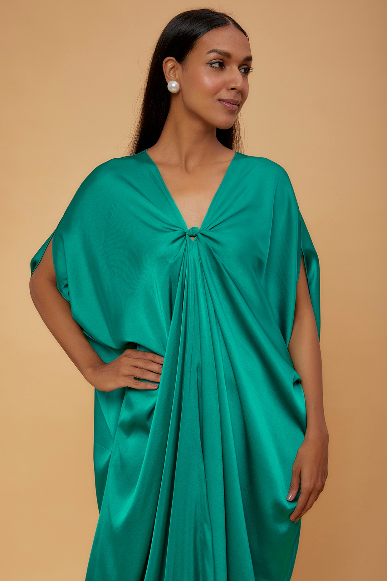 Green Kaftan Dress