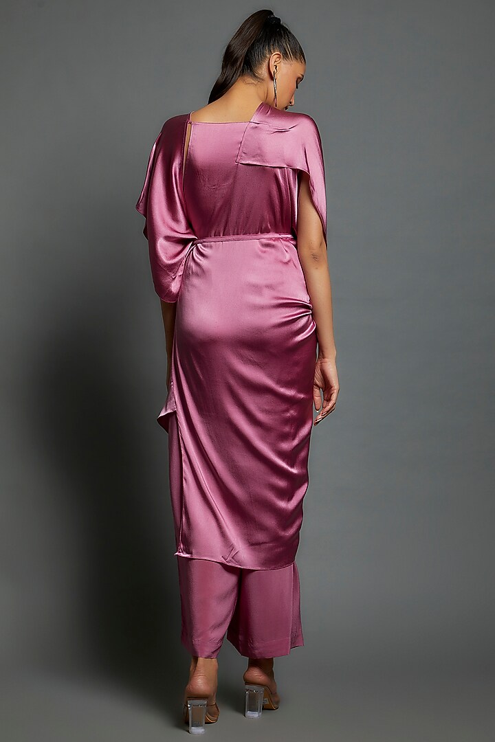 Pink Silk Tunic Set by Stephany at Pernia's Pop Up Shop