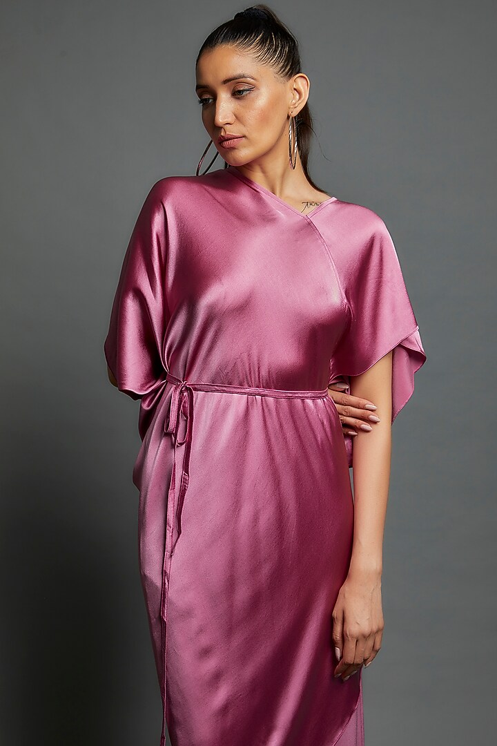 Pink Silk Tunic Set by Stephany at Pernia's Pop Up Shop