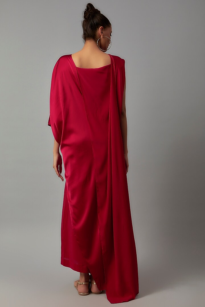 Red Silk Tunic Set by STEPHANY at Pernia's Pop Up Shop