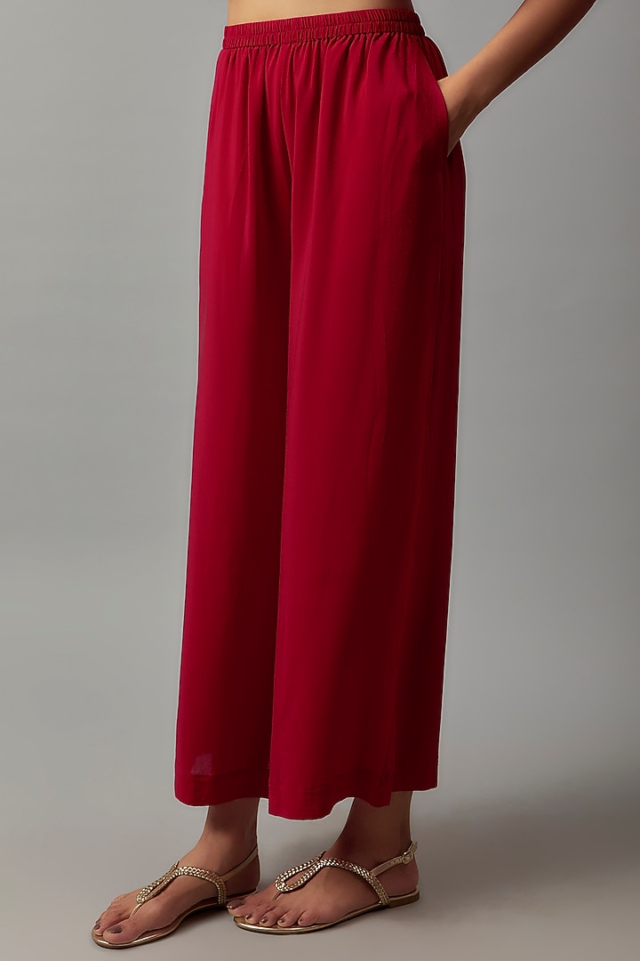 Red Silk Tunic Set by STEPHANY at Pernia's Pop Up Shop