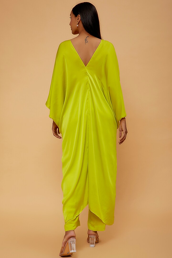 Green Silk Tunic Set by STEPHANY at Pernia's Pop Up Shop