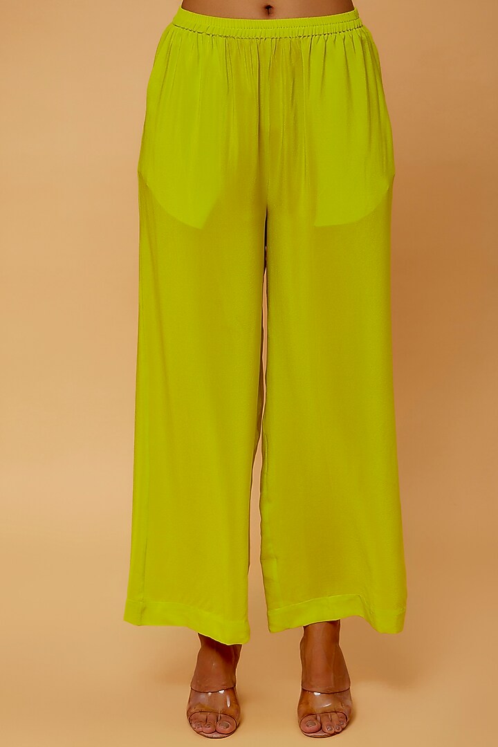 Green Silk Tunic Set by STEPHANY at Pernia's Pop Up Shop
