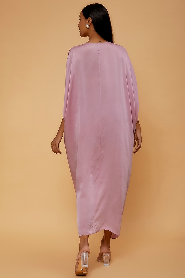 Pink Silk Vacation Dress by STEPHANY at Pernia's Pop Up Shop
