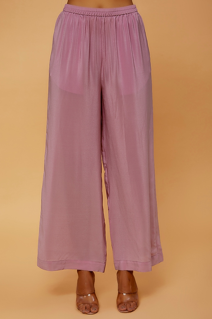 Pink Silk Tunic Set by STEPHANY at Pernia's Pop Up Shop