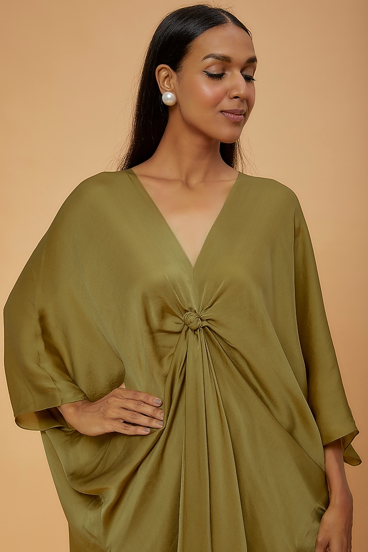 Green Silk Tunic Set by STEPHANY at Pernia's Pop Up Shop