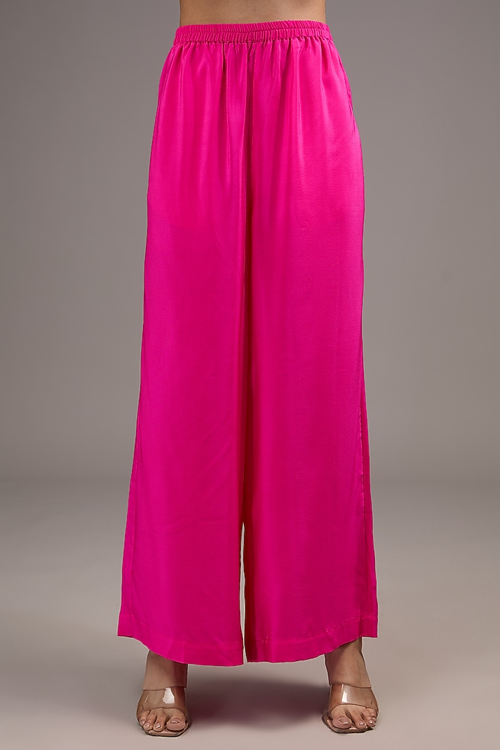 Pink Silk Satin Tie-Dye Co-Ord Set by Stephany at Pernia's Pop Up Shop