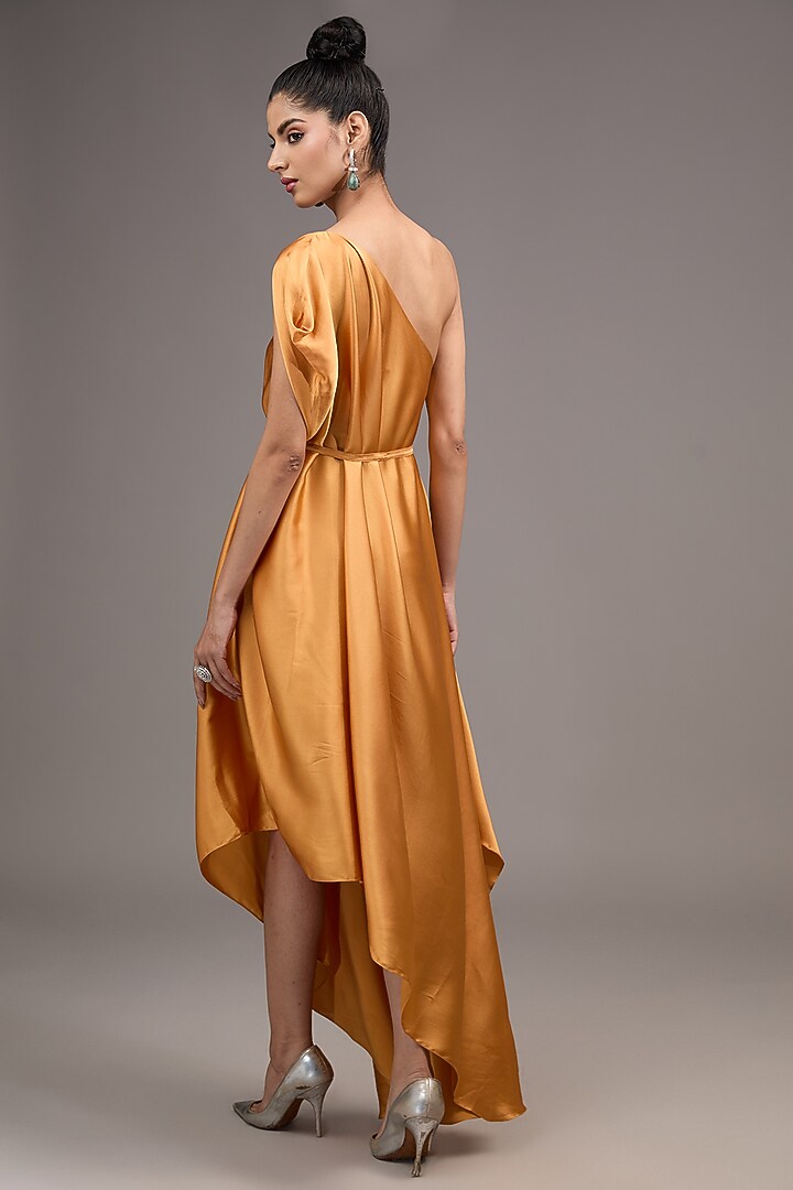gold lycra dress Lily Lycra Maxi Dress Retrofete