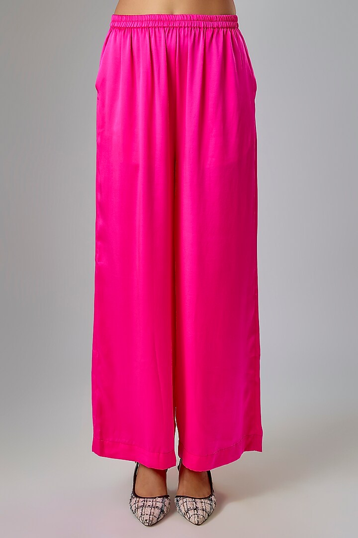 Pink Silk Organza Cover-Up Set by Stephany at Pernia's Pop Up Shop