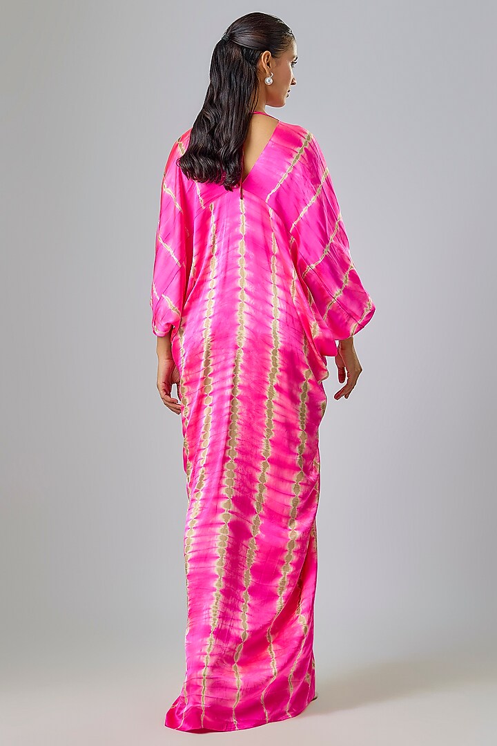 Pink Silk Lycra Satin Leheriya Tunic Set
by Stephany at Pernia's Pop Up Shop
