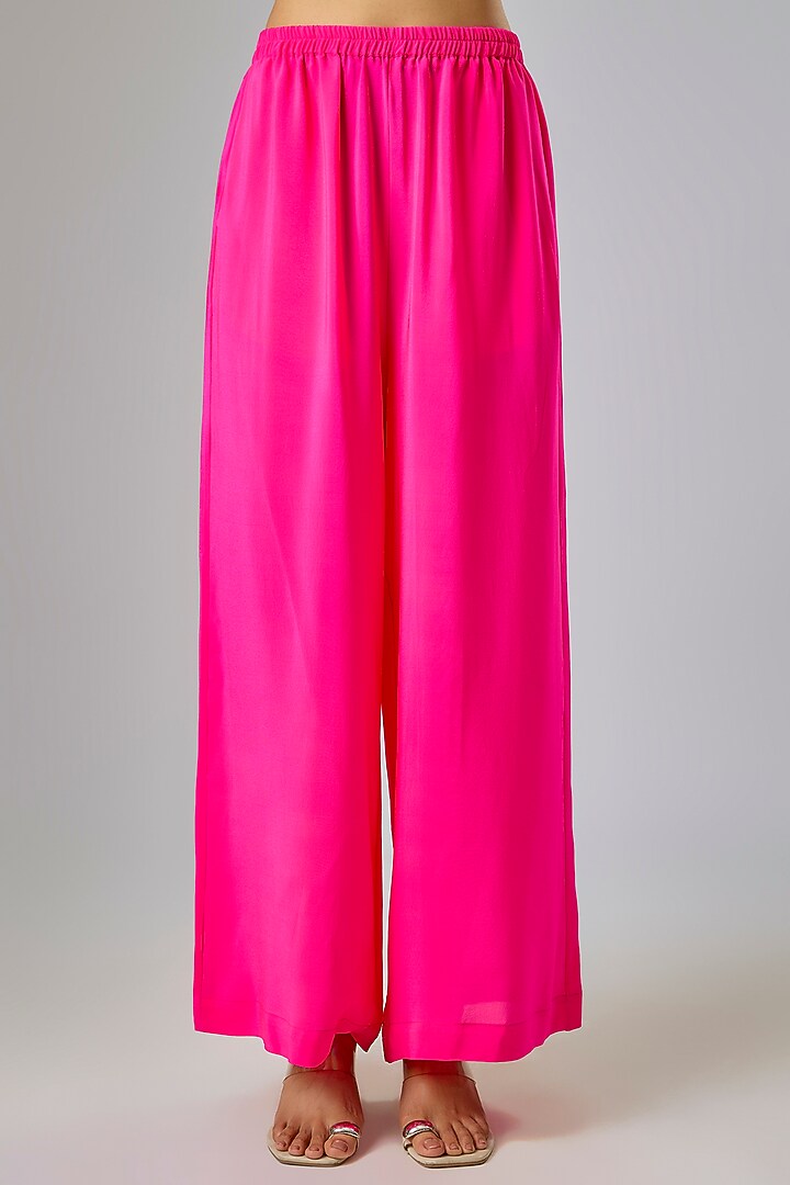 Pink Silk Lycra Satin Leheriya Tunic Set
by Stephany at Pernia's Pop Up Shop