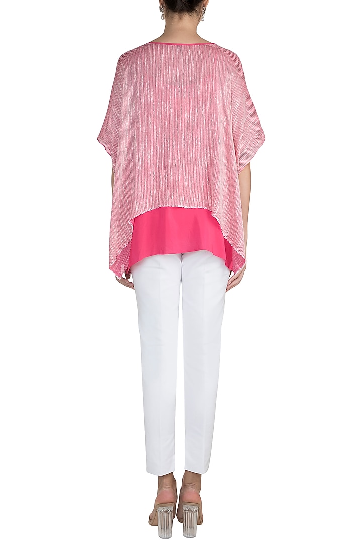 Pink Boat Neck Top With Inner by Stephany at Pernia's Pop Up Shop