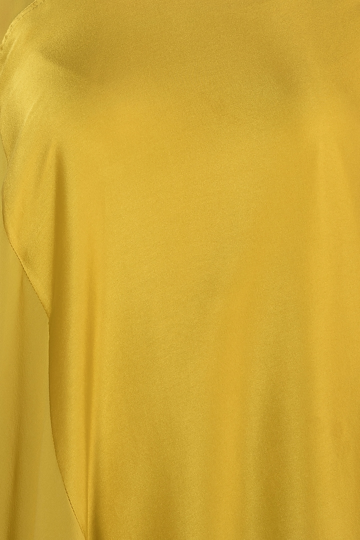Mustard One Shoulder Style Cocktail Dress with Inner by Stephany at Pernia's Pop Up Shop