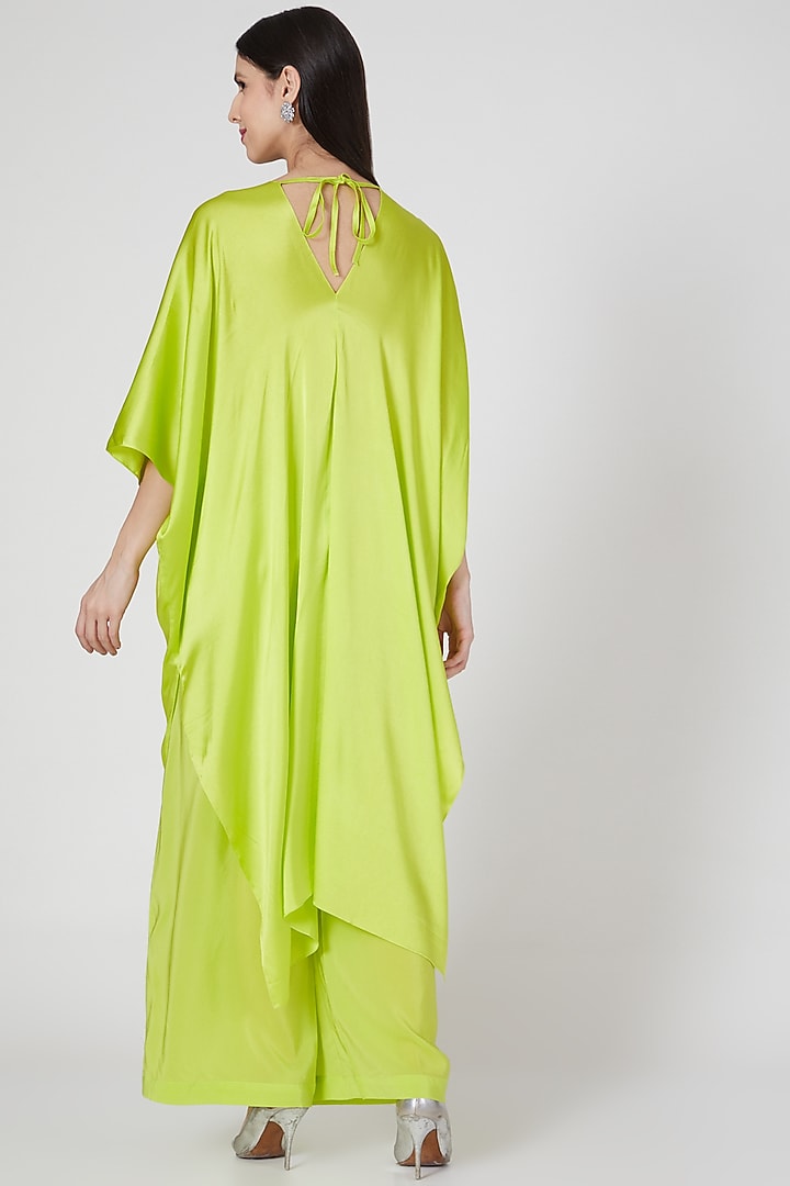 Lime Tunic Set With Tie-Up by Stephany at Pernia's Pop Up Shop