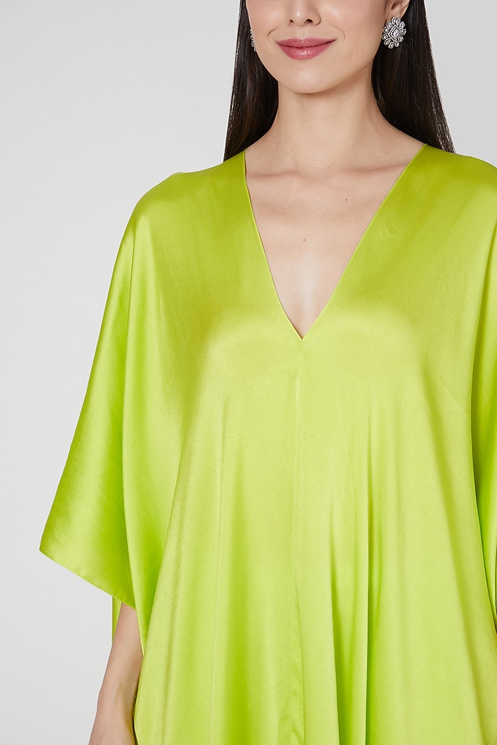 Lime Tunic Set With Tie-Up by Stephany at Pernia's Pop Up Shop