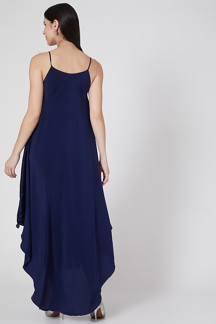 Navy Blue Reversible Vacation Dress by Stephany at Pernia's Pop Up Shop
