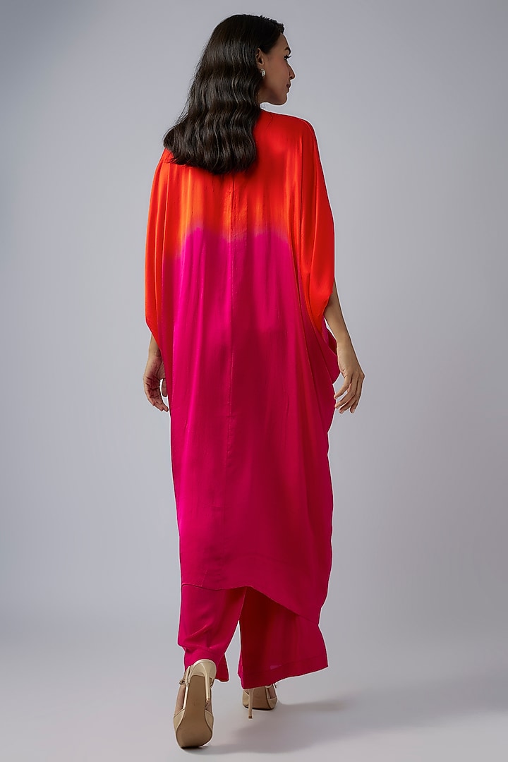 Pink Silk Crepe Ombre Co-Ord Set by Stephany at Pernia's Pop Up Shop