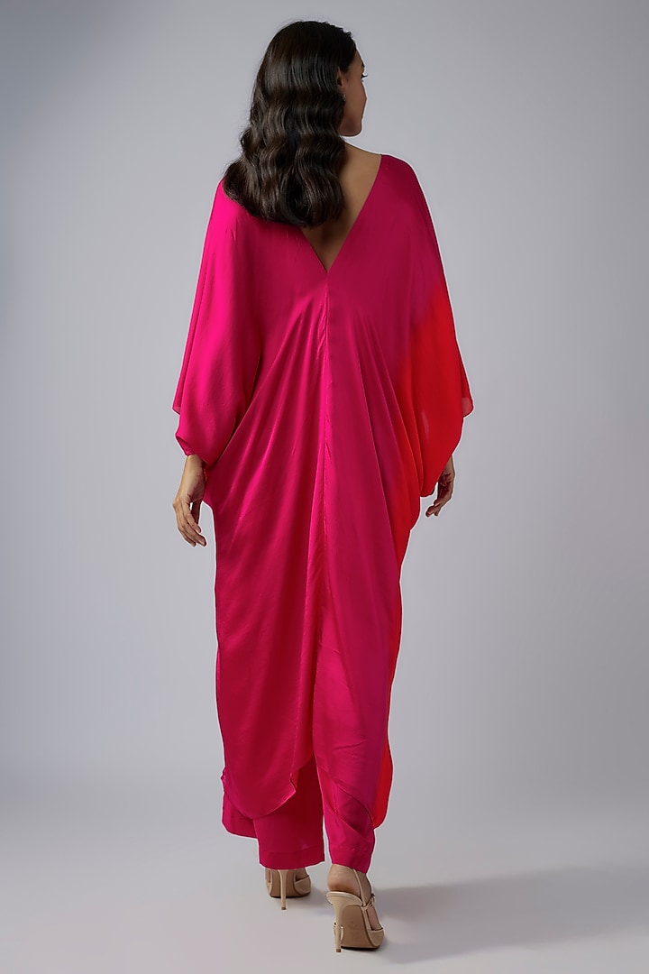Pink Silk Crepe Ombre Co-Ord Set by Stephany at Pernia's Pop Up Shop