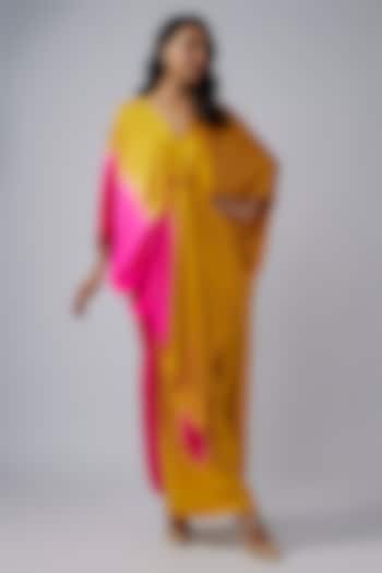 Gold Silk Crepe Ombre Co-Ord Set by Stephany at Pernia's Pop Up Shop