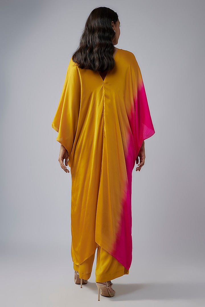 Gold Silk Crepe Ombre Co-Ord Set by Stephany at Pernia's Pop Up Shop