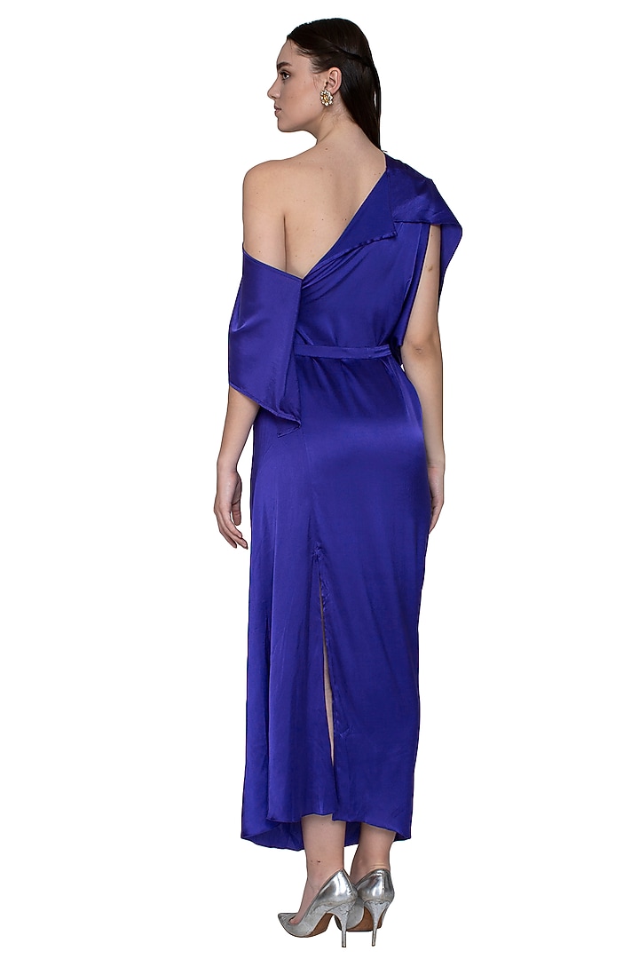 Purple Two Way One Shoulder Vacation Dress by Stephany at Pernia's Pop Up Shop