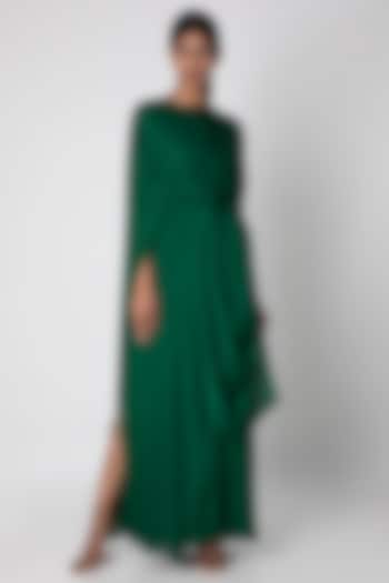 Olive Green 4 Way Slim Cut Dress by Stephany