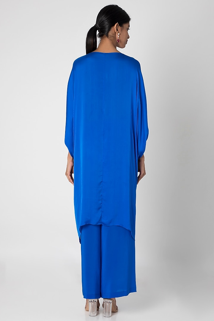 Cobalt Blue Tunic With Trousers by Stephany at Pernia's Pop Up Shop