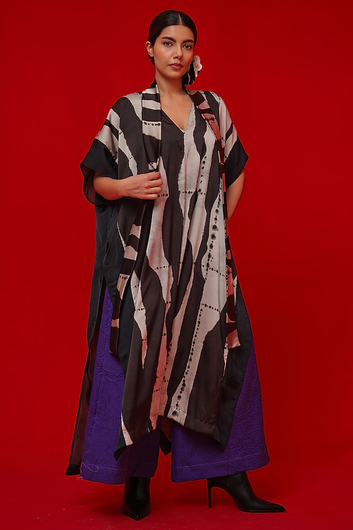 Aubergine Crushed Cotton Pants by STOIQUE at Pernia's Pop Up Shop