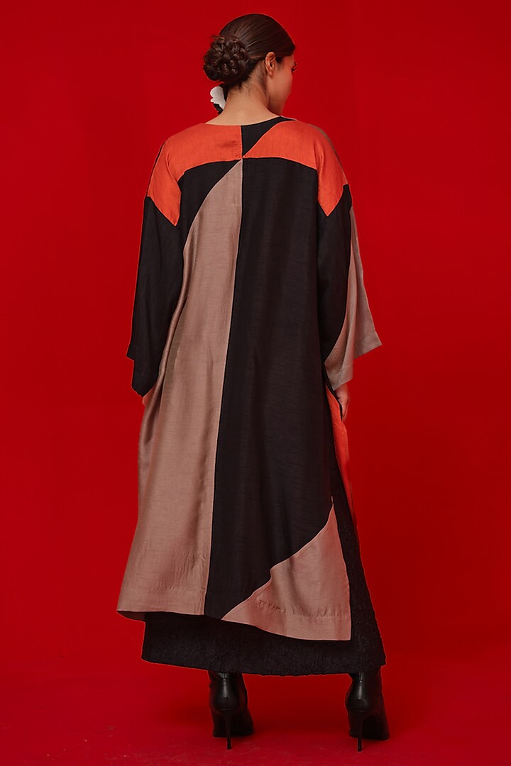 Multi-Colored Soft Silk Patch Work Tunic by STOIQUE at Pernia's Pop Up Shop