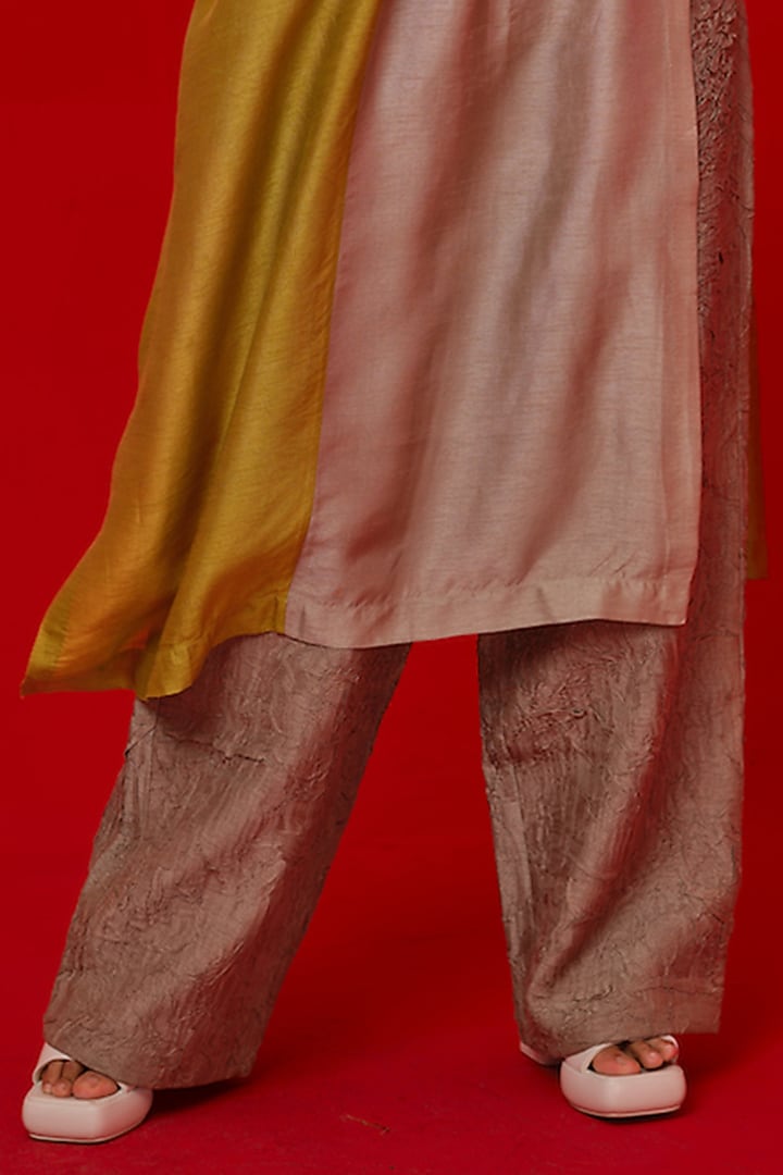 Leaf Green & Grey Tunic Color-Blocked Tunic by STOIQUE at Pernia's Pop Up Shop