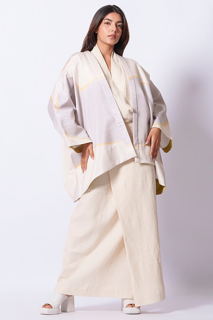 Natural-Colored Pleated Cotton Summer Dress by STOIQUE at Pernia's Pop Up Shop
